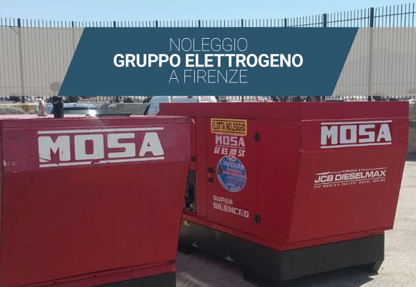 Noleggio gruppo elettrogeno a Firenze?